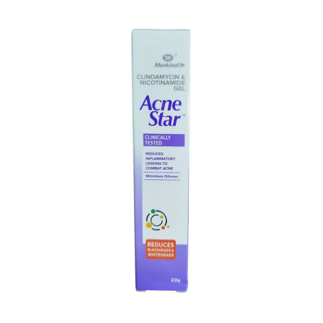 Mankind Acne Star Clindamycin & Nicotinamide Gel 22g
