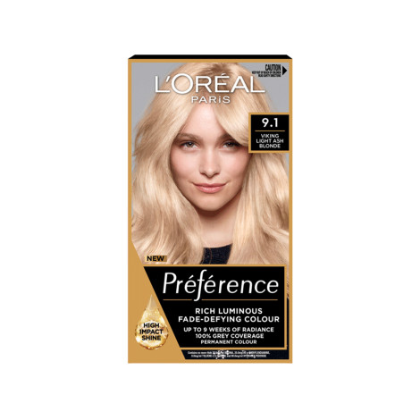 Loreal Hair Color Preference - 9.1 Viking Light Ash Blonde