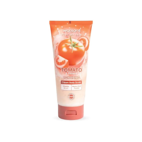 Watsons Tomato & Papaya Lightening Cream Body Scrub 200g