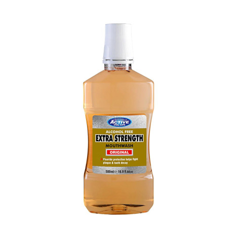 Beauty Formulas Extra Strength Original Alcohol Free Mouthwash 500ml