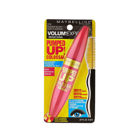 Maybelline Pumped Up Colossal Volum Express Waterproof Mascara - 216 Classic Black
