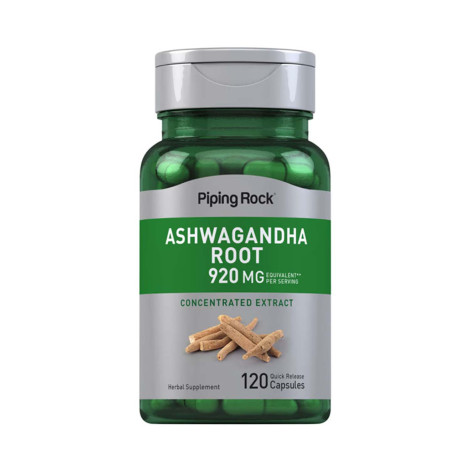 Piping Rock Ashwagandha Root 920 mg – 120 Capsules