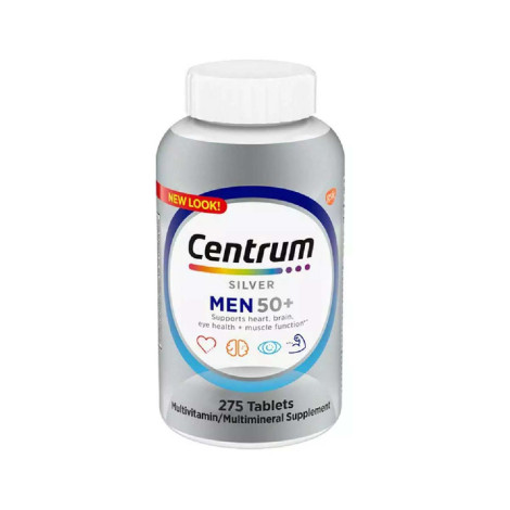 Centrum Silver for Men 50+ Multivitamin Multimineral 275 Tablets
