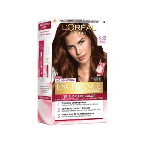 L'Oreal Excellence Hair Color- 5.32 Caramel Brown