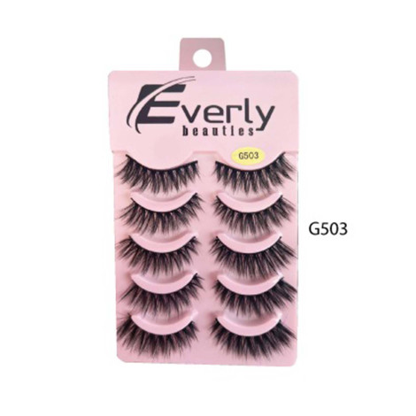 Everly Beauties 5Pair Series False Eyelash - G503