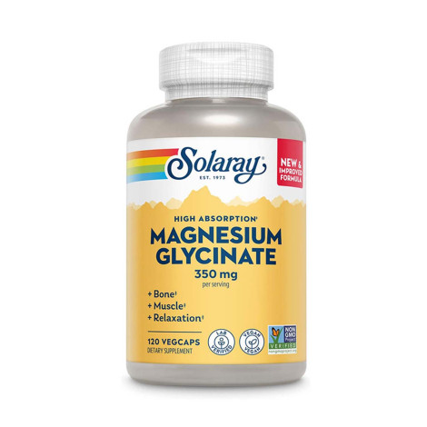 Solaray Magnesium Glycinate 350mg – 120 Vegcaps