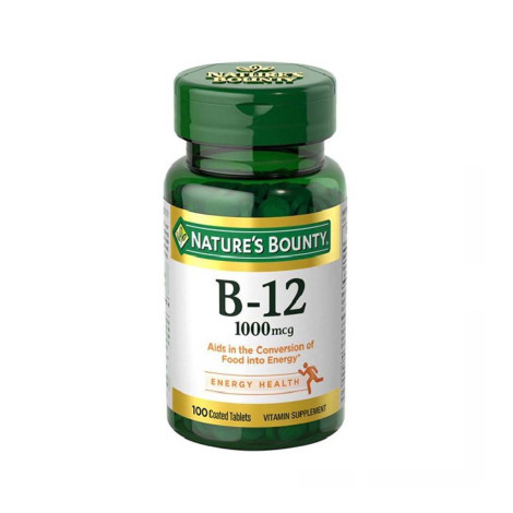Nature’s Bounty Vitamin B -12 1000mcg 100 Tablet