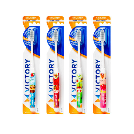 Victory Ultra Clean Soft & Spiral  Multicolor Toothbrush 4Pcs