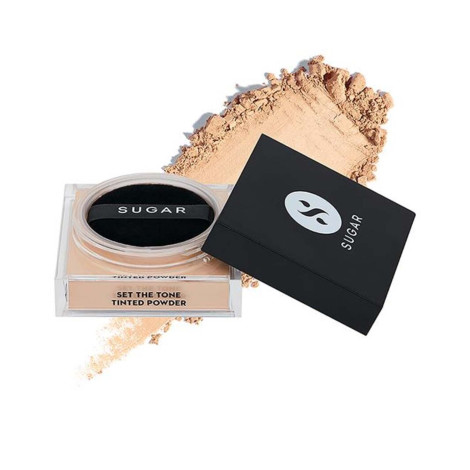Sugar Cosmetics Set the Tone Tinted Powder - 15 Cappuccino