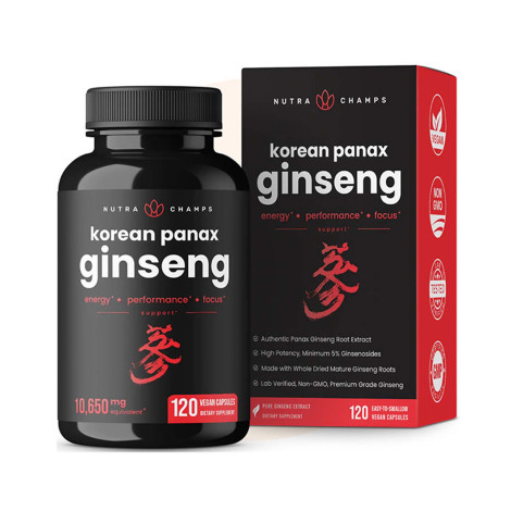 Nutra Champs Korean Panax Ginseng 120 Capsules