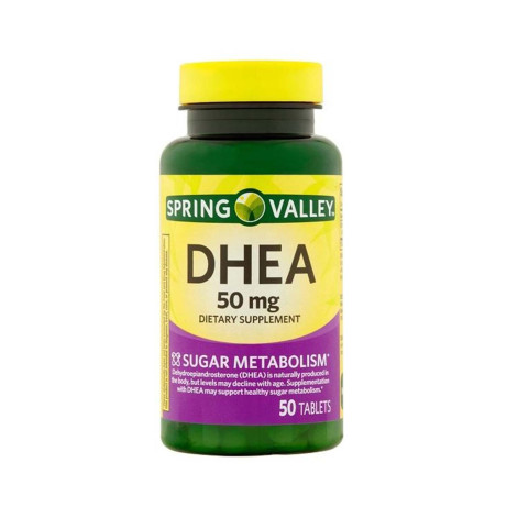 Spring Valley DHEA 50mg Dietary Supplement 50 Tablets
