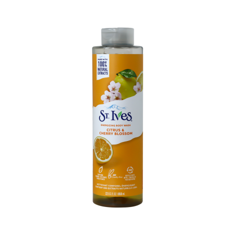 St.Ives Citrus & Cherry Blossom Energizing Body Wash 650ml