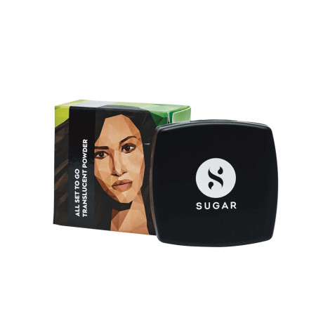 Sugar Cosmetics All Set To Go Powder - Translucent