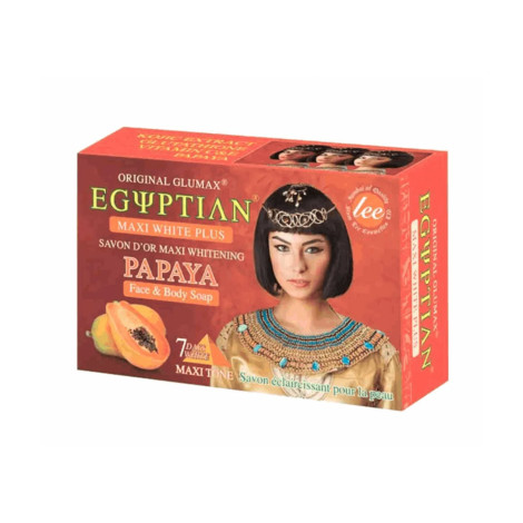 lee Original Glumax Egyptian Maxi White Plus Papaya Face & Body Soap 160g