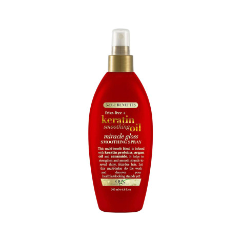 Ogx Keratin Oil Smoothing Oil Miracle Gloss Smoothing Spray 200ml