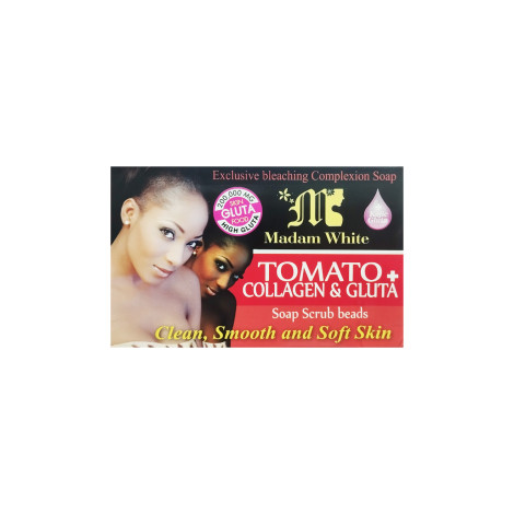 Madam White Tomato Collagen & Gluta 7Day Whitening Saop Scrub Beads 160g