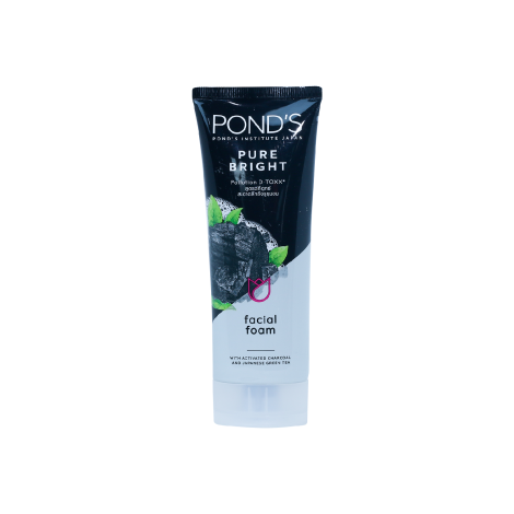 Pond's Pure Bright Facial Foam With Activated Charcoal 100g