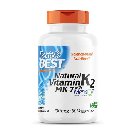 Doctor’s Best Natural Vitamin K2 MK-7 with MenaQ7 100 mcg – 60 Capsule