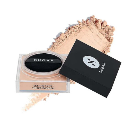 Sugar Cosmetics Set the Tone Tinted Powder - 10 Latte