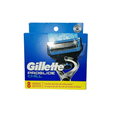 Gillette Proglide Chill Razor Blade - 8 Cartridges