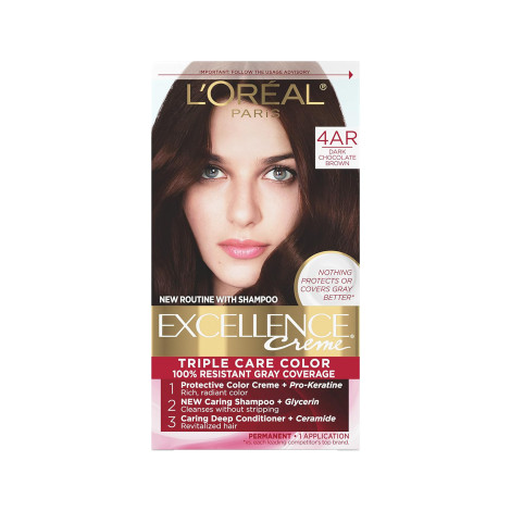 L'Oreal Hair Colour Excellence - 4AR Dark Chocolate Brown