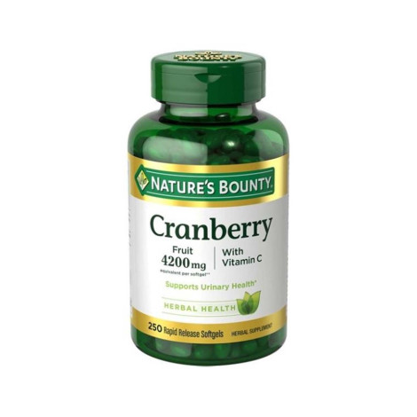 Nature’s Bounty Cranberry with Vitamin C 4200mg 250 Softgels