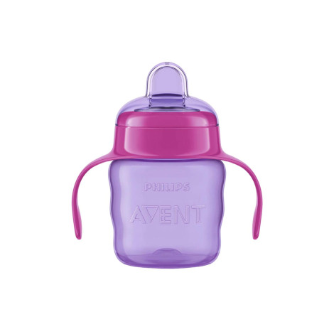 Philips Avent Soft Spout Cup 6m+ 200ml - Purple Bottle