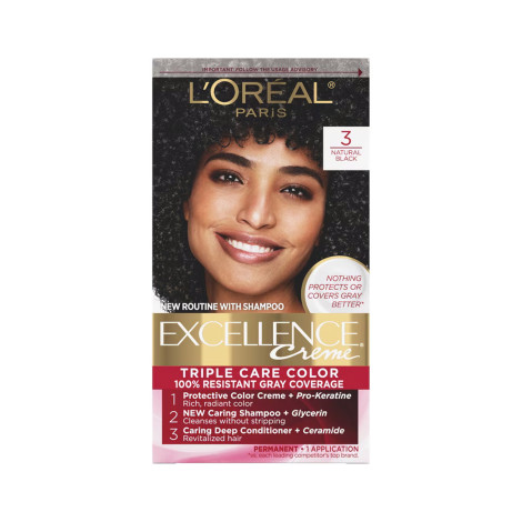 L'Oreal Hair Colour Excellence - 3 Natural Black