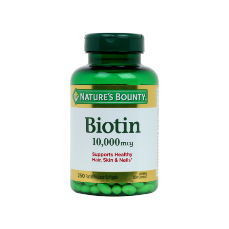 Natures Bounty Biotin 10,000mcg 250 Softgels