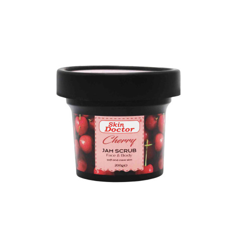 Skin Doctor Cherry Soft & Clear Skin Jam Scrub Face & Body 200g