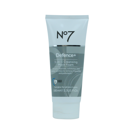 No7 Defence Plus 3 in 1 Cleansing Mask Foam 100ml