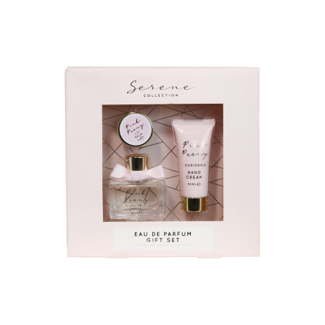Serene Pink Peony Eau De Parfum Gift Set 3pcs
