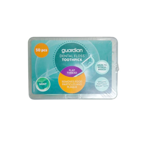 Guardian Dental Floss Toothpick Mint 50Pcs