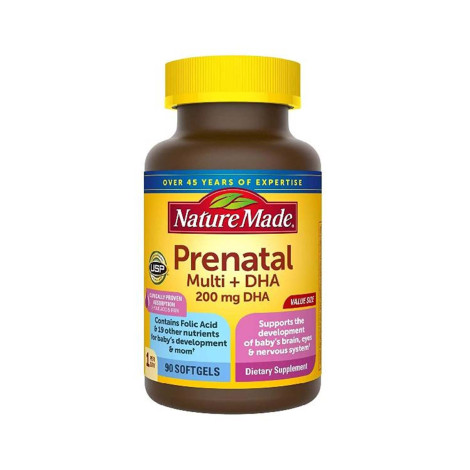 Nature Made Multi + DHA Prenatal 90 Tablets