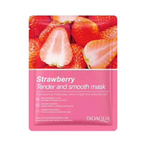 Bioaqua Strawberry Tender And Smooth Sheet Mask 25g