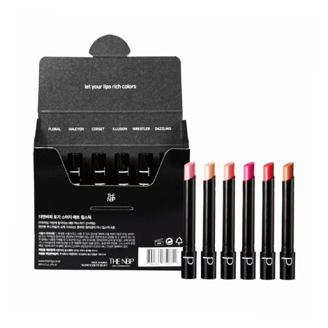 The Nbp Foggy Smudge Matte Lipstic Set 6pcs