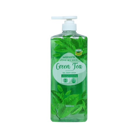 Watsons Green Tea Scented Gel Body Wash 1000ml