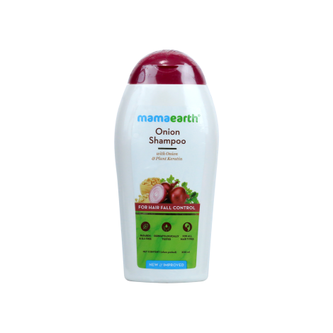 Mama Earth Onion Shampoo for Hair Fall Control 200ml