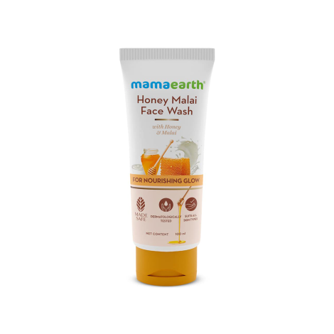 Mamaearth Honey Malai Face Wash For Nourishing Glow 100ml