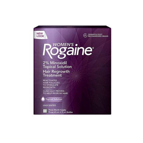 Women’s Rogaine 2% Minoxidil Topical Solution Hair Regrowth Treatment (3-Month Supply)