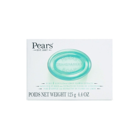 Pears Pure & Gentle With Lemon Flower Extracts Transparent Soap 125g