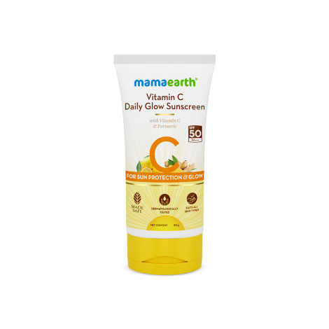 Mamaearth Vitamin C Daily Glow Sunscreen SPF50 50g