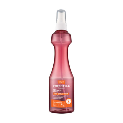 Lolane Free Style Hair Gel Spray Pink 215ml