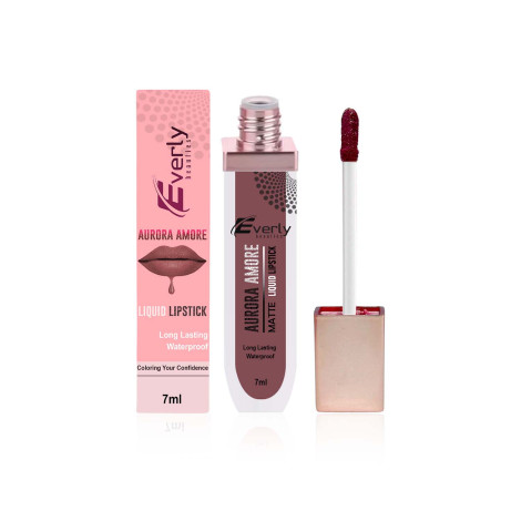 Everly Beauties Aurora Matte Liquid Lipstick - Almond Amour