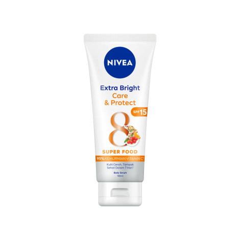 Nivea Extra Bright Care & Protect Super Food Body Serum SPF15 180ml