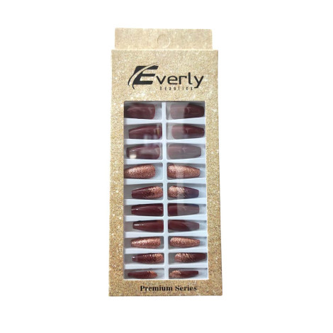Everly Natural Fake Nails 24pcs - L106