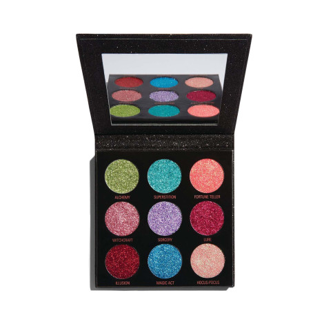 Makeup Revolution Pressed Glitter Eyeshadow Palette - Abracadabra