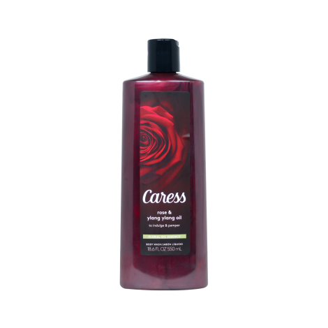 Caress Rose & Ylang Ylang Oil Floral Oil Essence Body Wash 550ml