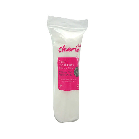 Cherie 100% Pure Cotton Facial Puffs Premium Soft Purest Pads 80pcs