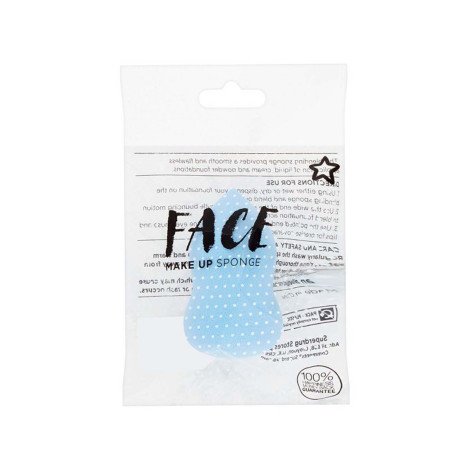 Superdrug Face Makeup Sponge - Blue